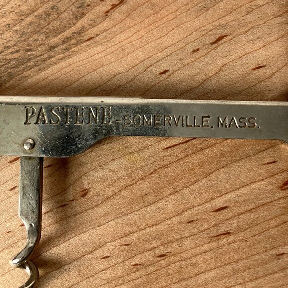 Wicked Pissah Opener & Vintage Pastene Somerville MA Corkscrew & Bottle Opener - Picture 4 of 6